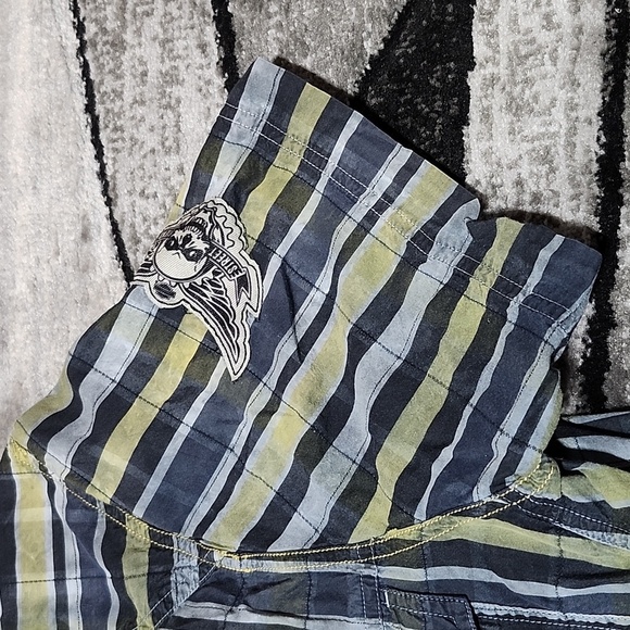 HARLEY DAVIDSON PATCH SNAP-BUTTON KNEES IN THE BREEZE SHORT SLEEVE SHIRT - Picture 4 of 14